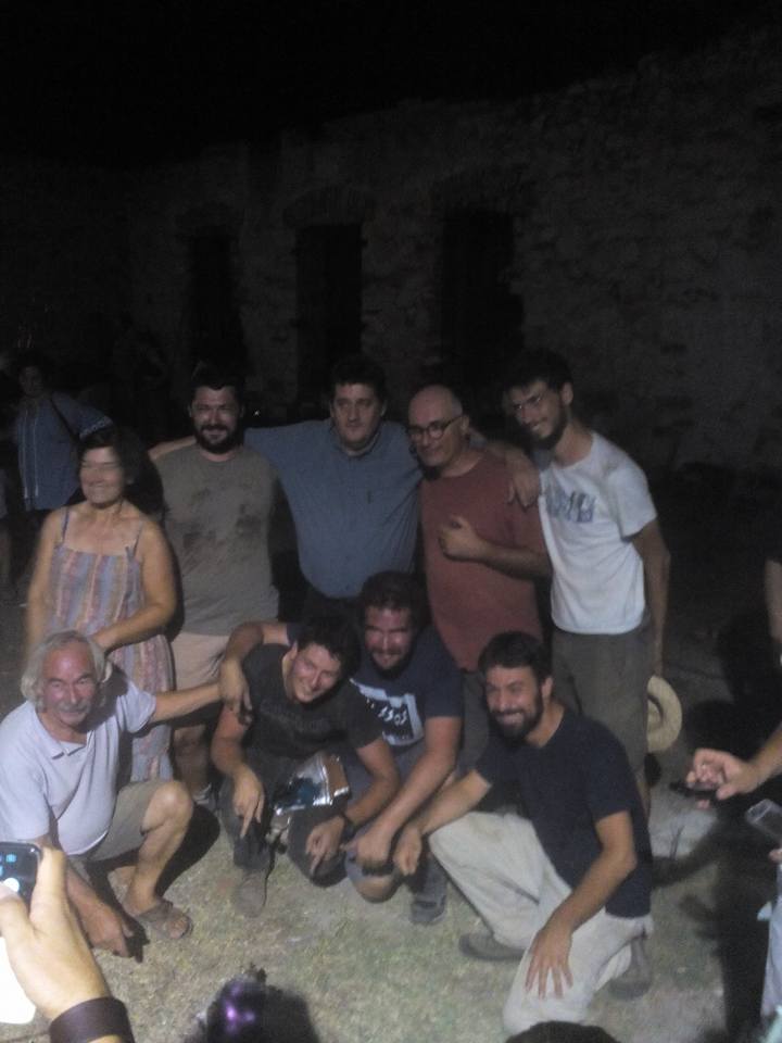 Αρχαιολογικό πείραμα για τα μέταλλα της Θάσου στις αποθήκες Μεταλλείων (19/8/2017).